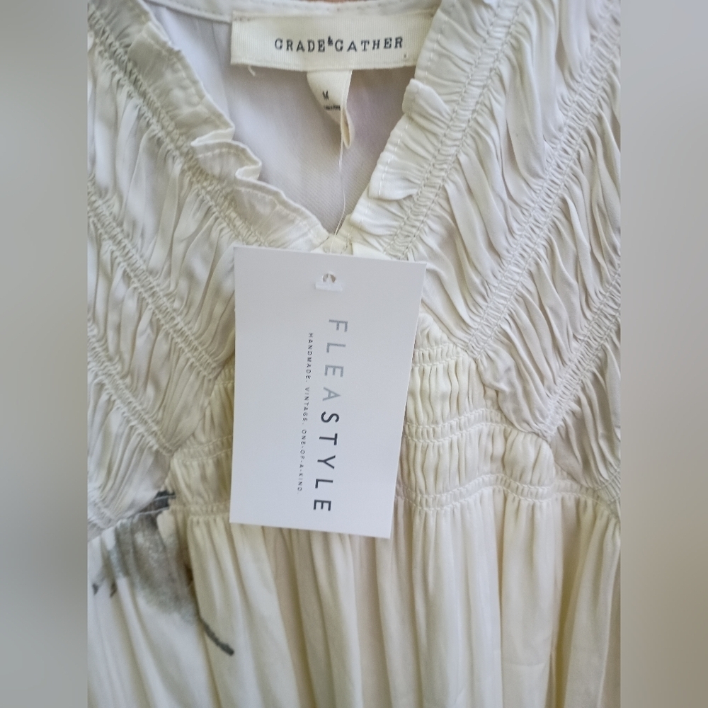 NWT Grade & Gather Elegant White and Black Women's Dress_Med - Picture 7 of 8
